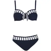 Sunflair Bikini laivastonsininen / valkoinen