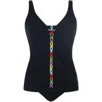 Sunflair Tankini vaaleansininen / omena / lila / musta