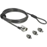 Navilock – Laptop Security Cable with 3 lockheads for Kensington, Noble (20676)