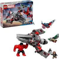 LEGO Marvel 76292 Kapteeni Amerikka vs Hulk Red – rakennettava hävittäjä