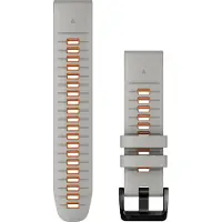 Garmin QuickFit 22 mm sumunharmaa/oranssi silikoniranneke 010-13280-02