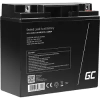 Green Cell – AGM54, 22 ah, 12 V, Huoltovapaa, Musta, 77 mm, 181 mm