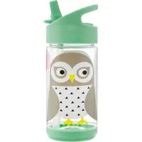 3 Sprouts Water Bottle - Green - 6.35X6.35X18CM