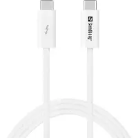 Sandberg USB4-C -kaapeli, 240W, 1m, valkoinen