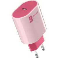 Cellularline stylecolor usb-c charger 20w - pink