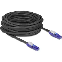 DeLOCK 80931, 10 m, Cat6, U/UTP (UTP), RJ-45, RJ-45, Musta, Violetti