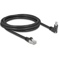 DeLOCK 80918, 2 m, Cat6, S/FTP (S-STP), RJ-45, RJ-45, Musta