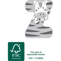 Small Foot - Wooden Animal Children's Letter - Z