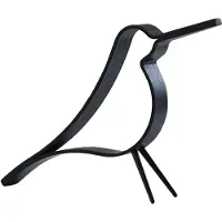 Cooee Design Woody Bird Stained Oak Small - Black - H:14CM