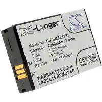 123accu Samsung E2370 Xcover GT-E2370 akku 2000 mAh