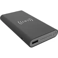 RealPower PB-8000, 8000 mAh, Langaton lataaminen, 5 V, Musta (249865)