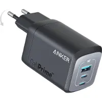 Anker 735 Prime 67W 1A/2C 2xUSB-C, 1xUSB-A -laturi, Musta