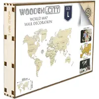 Wooden City WOODEN.CITY World Map L, 29 styck, 14 År, 830 mm, 550 mm, 355 mm, 240 mm