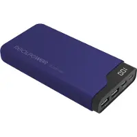RealPower PB-15000C Navy Blue, 15000 mAh, Musta, Sininen (333643)