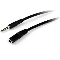 StarTech.com Jack 3.5mm - Jack 3.5mm cable 1m black (MUHSMF1M)