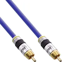Intos InLine koaksiaalikaapeli, uros-uros, pyöreä RCA (S/PDIF), 5 m