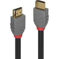Lindy 36962, 1 m, HDMI-tyyppi A (vakio), HDMI-tyyppi A (vakio), 4096 x 2160 pikseliä, 18 Gbit/s, Musta, Harmaa