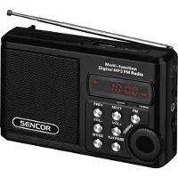 Sencor Portable radio SRD 215 B MP3, USB, SD