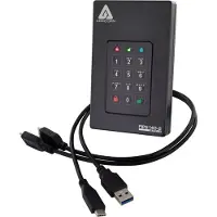 Apricorn Aegis Fortress L3 2000 GB External HDD Black