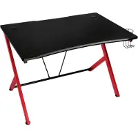 Nitro Concepts Gaming Desk D12 -pelipöytä, 1160 x 750, musta/punainen