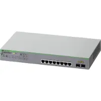 Allied Telesis ALLIED Gigabit webSmart switch 8x 10/100/1000-T PoE+ 2x SFP Ports and single fixed PSU EU Power Code