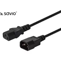 Savio Power cable Extension cable C13 - C14, 1.2m ( CL-99)