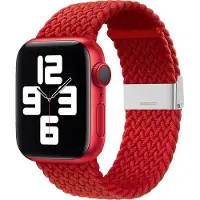 Mtp Products Apple Watch Series Ultra 2/Ultra/10/9/8/SE (2022)/7/SE/6/5/4/3/2/1 Neulottu Ranneke - 49mm/46mm/45mm/44mm/42mm - Punainen