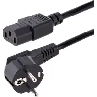 Sans marque Power Cable EU Shuko to C13 1m Black