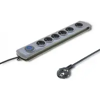 Qoltec Surge protector 6 sockets, 5m