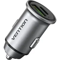 Vention Port Car Charger USB-A, USB-C Vention FFBH0 18/20W Gray