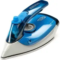 Black & Decker BLACK+DECKER ES9180250B -matkasilitysrauta, 1000 W, 0,04 l, sininen/valkoinen