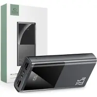 Tech-Protect PB13 20000mAh tehopankki taskulampulla - 22.5W PD 3.0, QC 3.0 - Harmaa