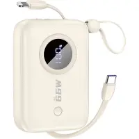 Dudao K14 10000 mAh USB-C / Lightning beżowy