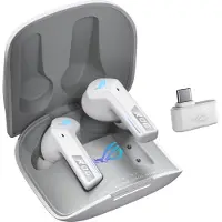 Asus ROG Cetra True Wireless SpeedNova -langattomat pelinappikuulokkeet, valkoinen