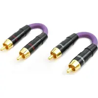 Melodika AV adapter RCA (Cinch) x2 - RCA (Cinch) x2 purple