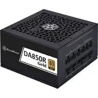 Silverstone 850W DA850R Gold, ATX-virtalähde, 80 Plus Gold, musta