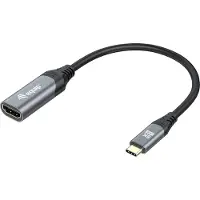 Equip 133492, 0,15 m, USB Type-C, HDMI, Uros, Naaras, Suora