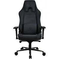 AROZZI Vernazza XL SuperSoft - Pure Black, kangasverhoiltu pelituoli, musta