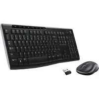Logitech MK270 näppäimistö Sisältää hiiren Koti Langaton RF QWERTY Kansainvälinen (US) Musta (920-004508)