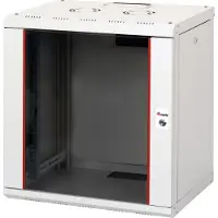 Equip EPM-12-6045-G-CBAA, Seinään asennettava laitekehikko, 12U, Näppäinlukko, Kotelon kiskot, 22,5 kg, Vaaleanharmaa