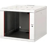 Equip EPM-09-6060-G-CBAA, Seinään asennettava laitekehikko, 9U, Näppäinlukko, Kotelon kiskot, 12,2 kg, Vaaleanharmaa