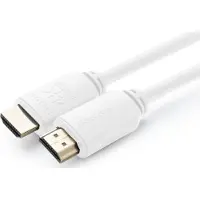 Microconnect HDMI 2.0 Flat -kaapeli, jossa Ethernet, 10 m, valkoinen
