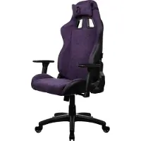 AROZZI Avanti Soft Fabric - Pure Purple, kangasverhoiltu pelituoli, violetti/musta