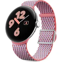 Google Pixel Watch 3 41 mm Wowen Band ranneke (vaaleanpunainen)