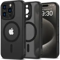 Tech-Protect iPhone 16 Pro MagCam -kotelo - MagSafe-yhteensopiva - mattamusta