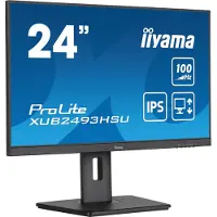 Iiyama XUB2493HSU-B7 24inch IPS FHD 100Hz 300cd/m2 1ms Speakers HDMI DP 2xUSB 2.0 Speakers 15cm Height Adj. Stand (XUB2493HSU-B7)