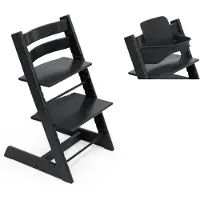 Stokke Tripp Trapp syöttötuoli bundle Black, sis. tuoli ja baby set