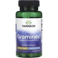 Swanson Health , Graminex kukkien pöly ekstrakti, Suurin vahvuus, 500 mg, 60 kapselia