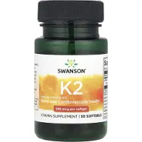 Swanson Health K2-vitamiini 100 mcg - 30 pehmytkapseliä