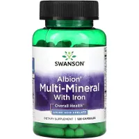 Swanson Health , Albion Monivalinta Rauta, 120 Pillereitä